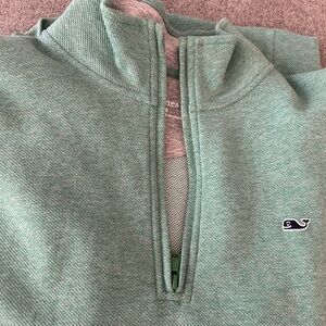 Men’s green quarter zip